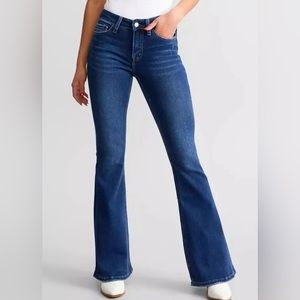 Vervet By Flying Monkeys Size 30 Flare Leg Stretch Mid Rise